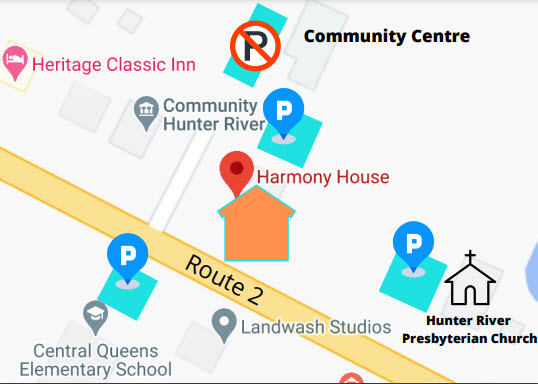Harmony House parking locations